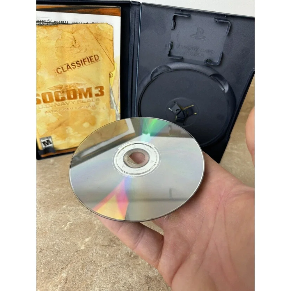 PS2‎ Socom US Navy Seals 2 & 3 Black Label Complete, Working!